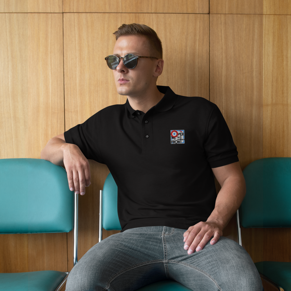 OTF men's premium polo French national colors