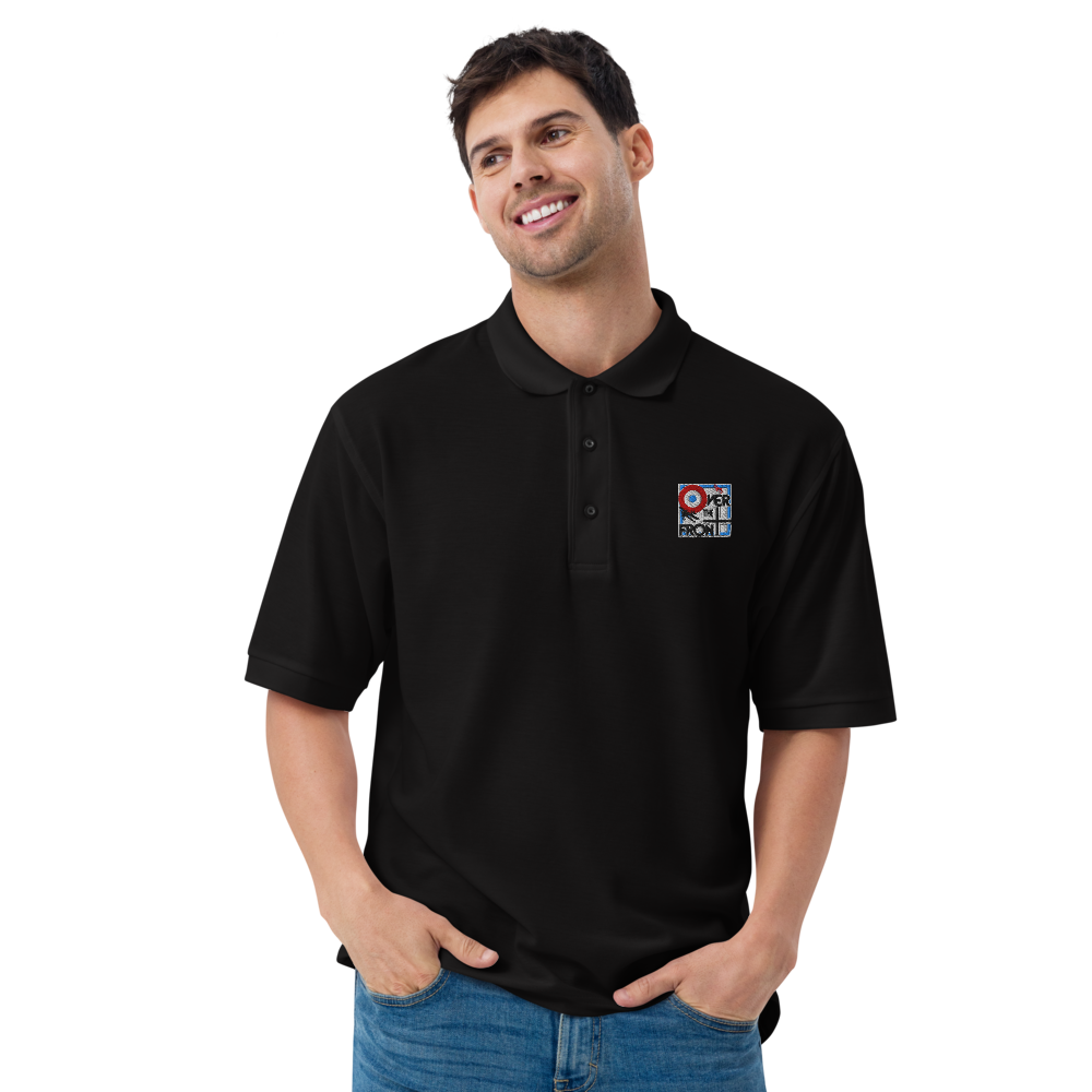 OTF men's premium polo French national colors