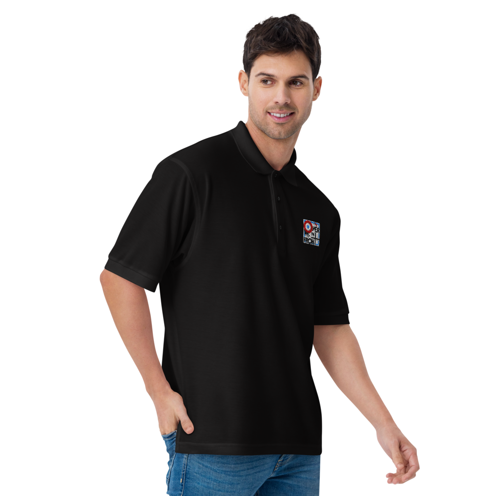OTF men's premium polo French national colors