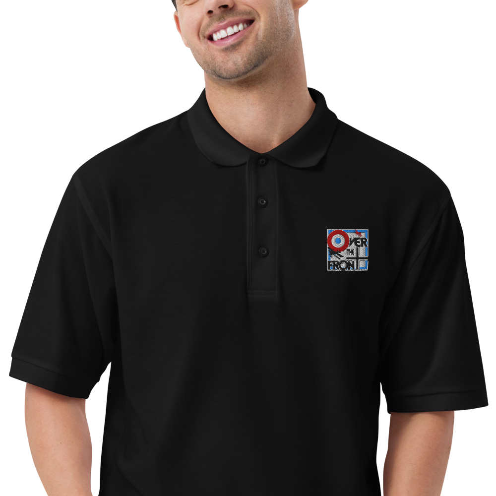OTF men's premium polo French national colors